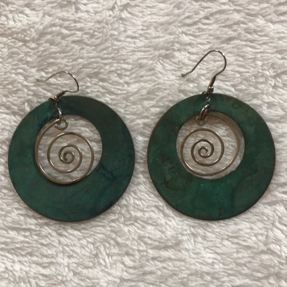 Turquoise dangly earrings